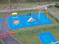 The toddlers play area as seen from above 